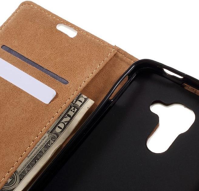 Actual product image MU Classic Case leather with Eiffel Tower and feather (DTEK60)