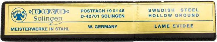 Dovo Rasiermesser Best Quality - Carbonstahl Rasiermesser - 5/8 Zoll - Rundkopf - ganzer Hohlschlif