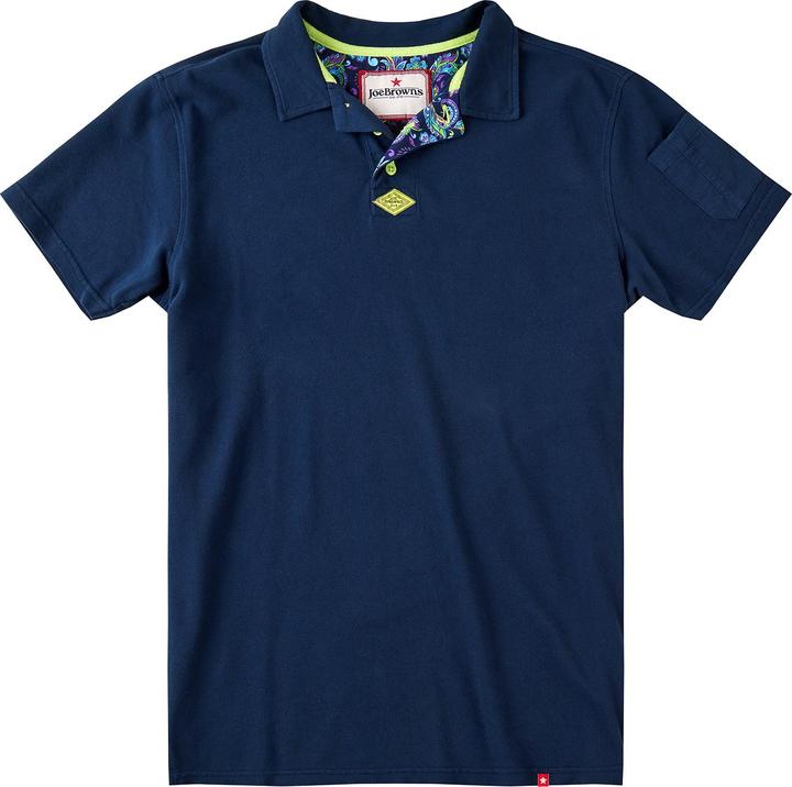 Actual product image Joe Browns Contrast Button Pique Polo Shirt (S)