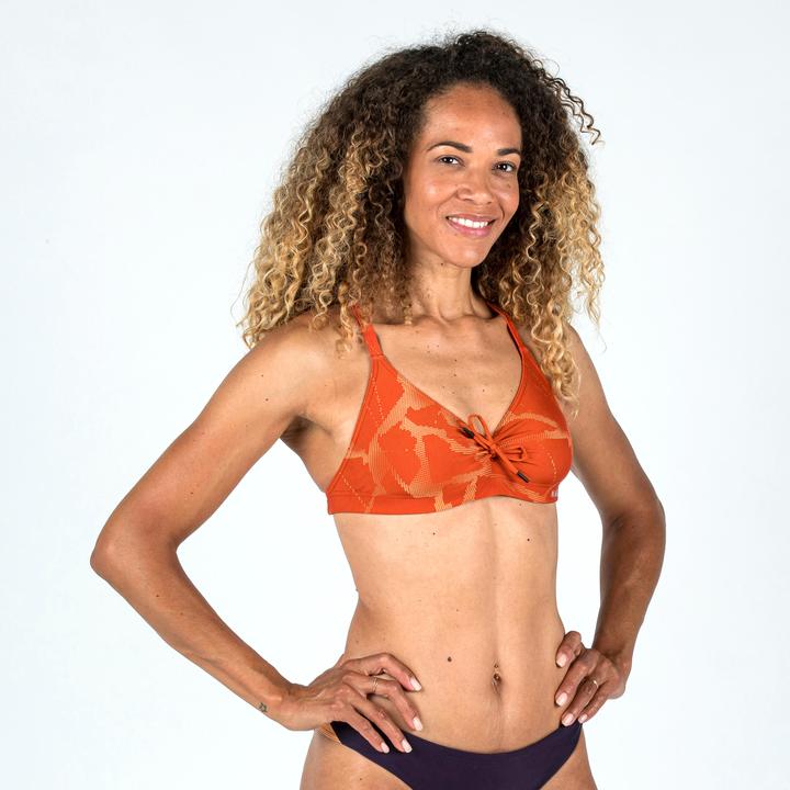 Immagine prodotto Nabaiji Top bikini sportivo da donna ultra resistente al cloro - Jana Ice arancione (46)