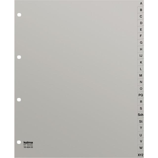 Produktbild Kolma Register A4 XL strong A-Z 24-teilig grau