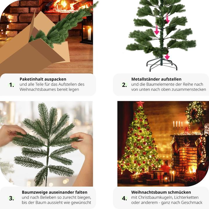 Actual product image tectake Artificial Christmas tree (140 cm)