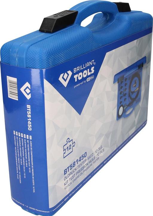 Actual product image Brilliant Tools Engine oil pressure tester, 12 pcs