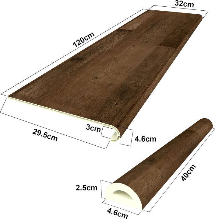 Produktbild neu.holz Treppenverkleidung 6er Set (120 x 32 cm)