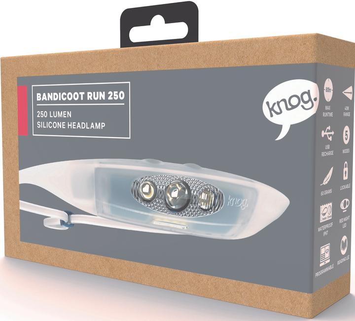 Image du produit knog. Lampe frontale Bandicoot Run 250, Bleu (250 lm)