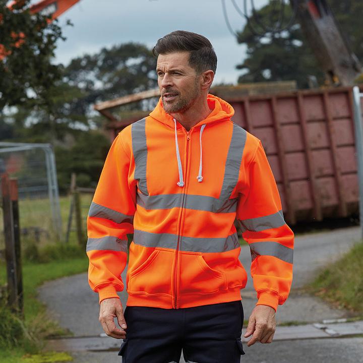 Actual product image Yoko Hi Vis Reflective Work Hooded Jacket (S)