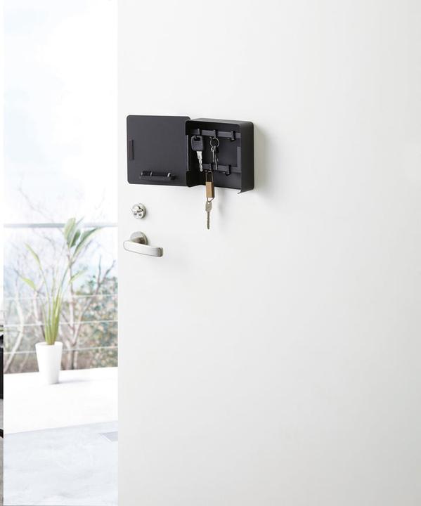 Actual product image Yamazaki Magnetic key box TOWER (5.5 x 16 x 16 cm)