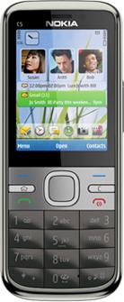 Actual product image Nokia C5-00 - Warm Grey (2.20", 3 Mpx, 3G)