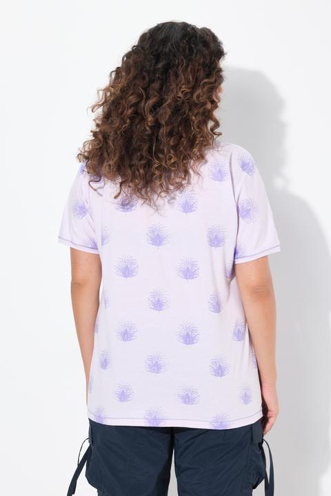 Produktbild Ulla Popken T-Shirt, Pfauen, Oversized, V-Ausschnitt, Halbarm (46, 48)