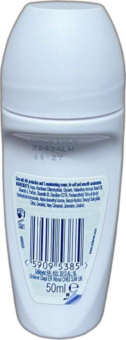 Actual product image Dove Fresh Anti-Perspirant Roll On Deodorant with ¼ Moisturising Cream 50ml (Roll-on, 50 ml)