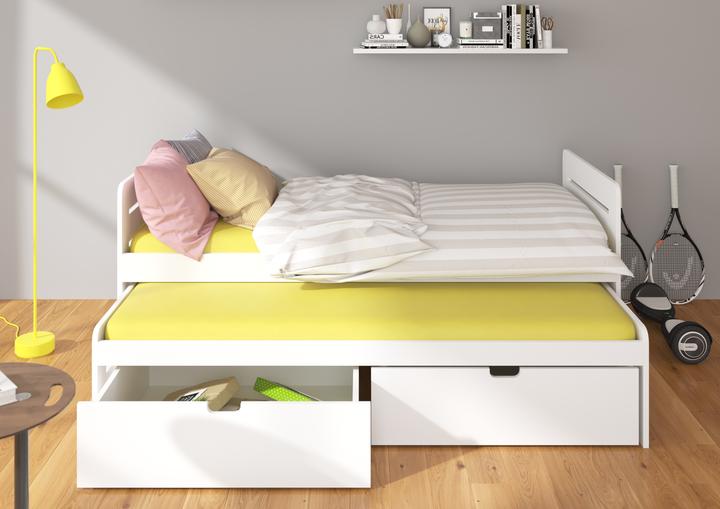 Produktbild ADRK Furniture Doppelbett mit Matratzen TOMI 180x80 (180 x 80 cm)