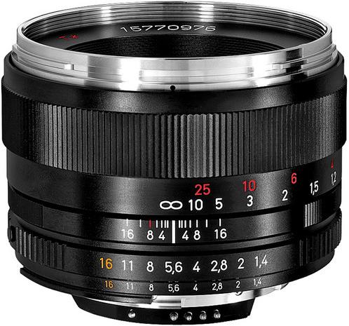 Actual product image Zeiss Planar T lens 50mm, f/1.4, Nikon (Nikon F, full size)