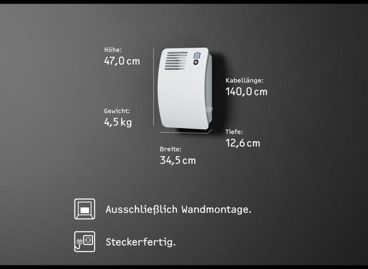 Actual product image Stiebel Eltron CON 5 Premium, 0.5 kW wall convector for approx. 6 m², VDE tested (500 W)