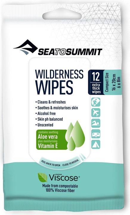 Image du produit Sea To Summit Wilderness Wipes lingettes humides (12 pièce(s))