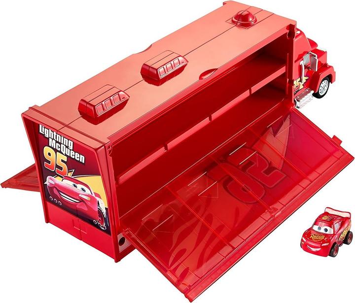 Actual product image Mattel Disney Cars Mini Mack Transporter (incl. 1 Mini Racer Lightning McQueen)