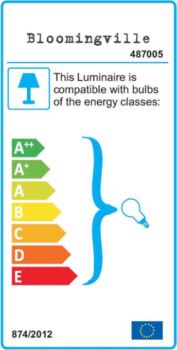 Energie-Label Bloomingville Wandleuchte (E27)
