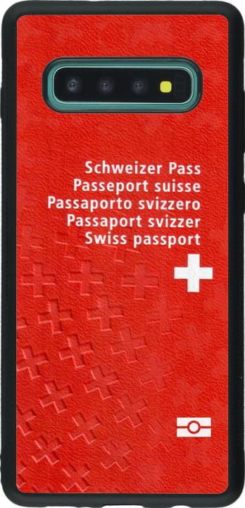 Actual product image PhoneLook Cover Silicone black Swiss Passport (Samsung Galaxy S10+)