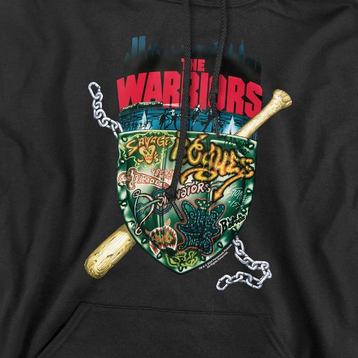 Immagine prodotto Warriors Felpa con Cappuccio Scudo Uomo (L)