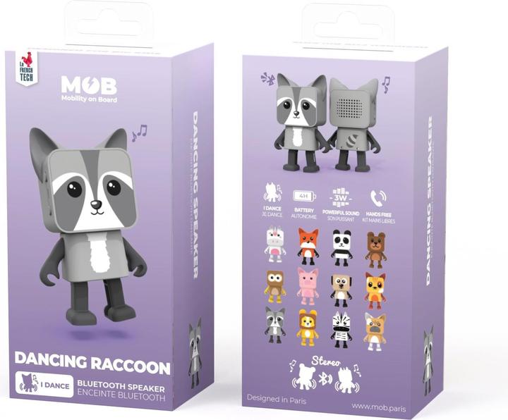 Image du produit Mobility on Board Dancing Animal speaker Raton laveur (4 h, Fonctionnement sur batterie)