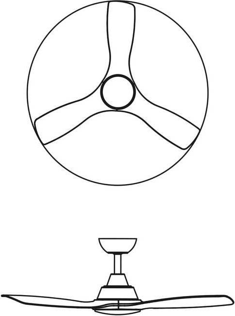 Actual product image Philips Olas Fan Ceiling Light 32 (Fan) +24 (Light) W