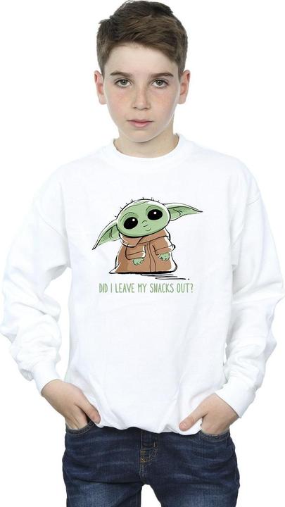 Immagine prodotto Star Wars The Mandalorian Grogu Snacks Meme Felpa Ragazzi (128)