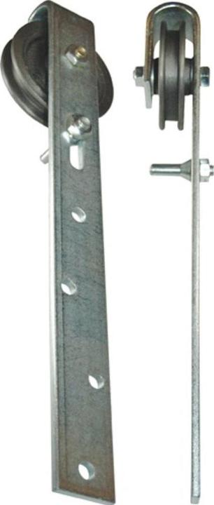 Produktbild HBS Betz Schiebetorrolle mit Bügel 75 mm Stahl verzinkt 35 kg 9/11 mm