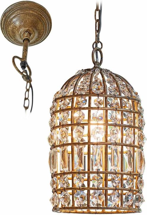 Immagine prodotto Loberon Lampada a sospensione Phyllis marrone/chiaro (E14)