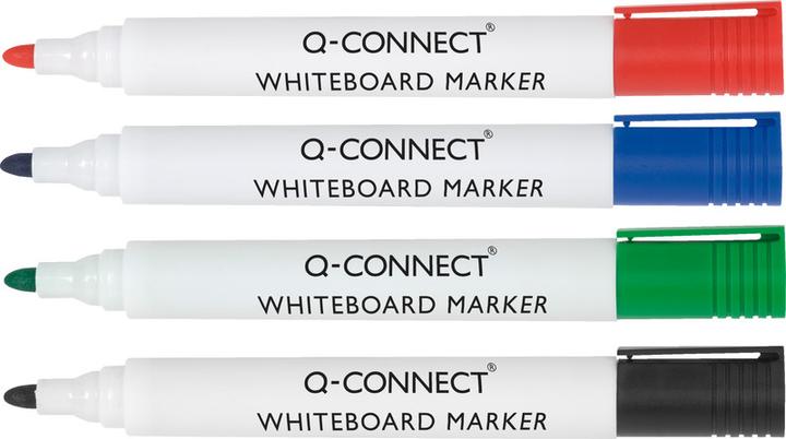 Produktbild Q-Connect Whiteboard Marker (Mehrfarbig, 2 mm, 4 x)