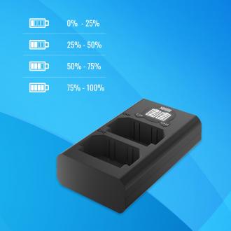 Produktbild Newell battery DL-USB-C DMW-BLK22 Dual Channel Charger for Panasonic LUMIX S5, GH5, G9, GH5S (Kamera Akku Ladegerät)