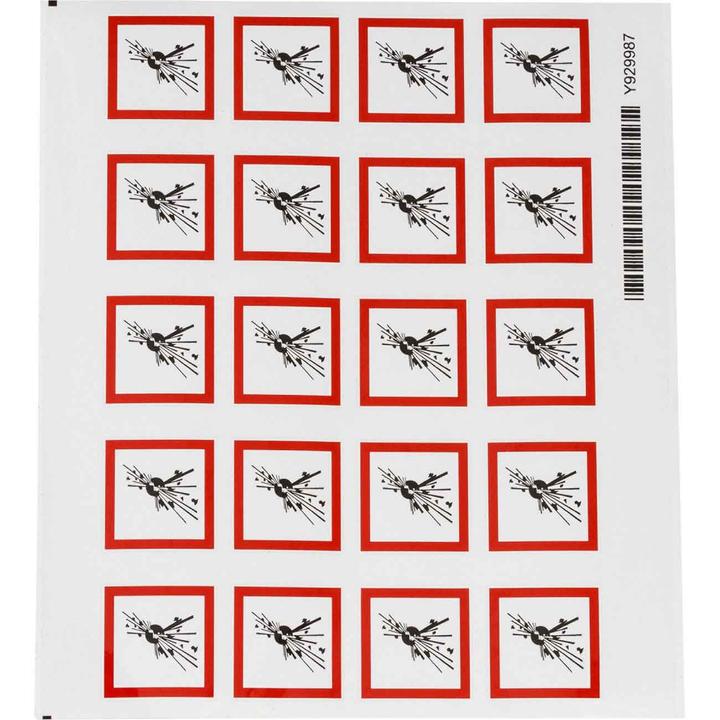 Actual product image Brady GHS pictograms - Explosive