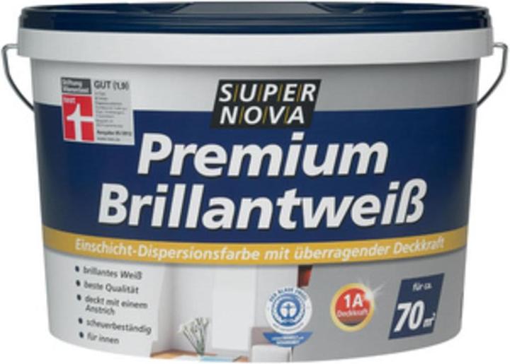 Super Nova Premium Brilliant White, Premium Interior Dispersion (White, 2.50 l)