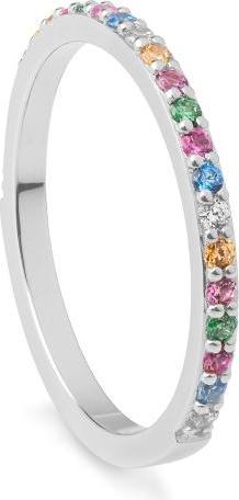 Breuning RING - Brill. | Sky Blue | Apple Green | Saf. Pink (57, 750/18 K Gold)