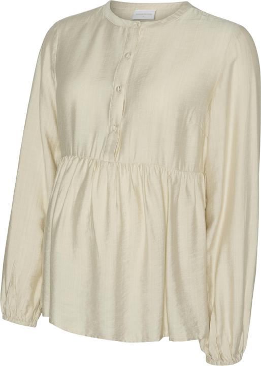 Actual product image Mamalicious Regular fit Mandarin collar Elasticated cuffs Balloon sleeves Top Blouse (L)
