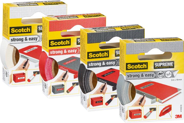 Image du produit Scotch Bandes tissées Supreme strong & easy (19 mm)