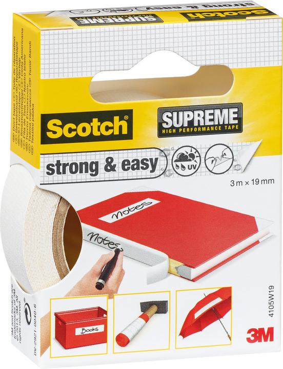 Image du produit Scotch Bandes tissées Supreme strong & easy (19 mm)