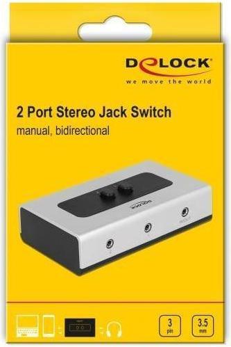 Produktbild Delock 2Port 3.5mm Klinke Switchbox