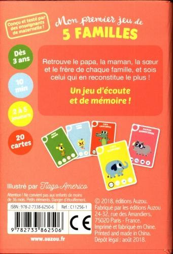 Actual product image Auzou France Mon premier jeu de 7 familles : écouter et mémoriser! dès 5 ans (French)