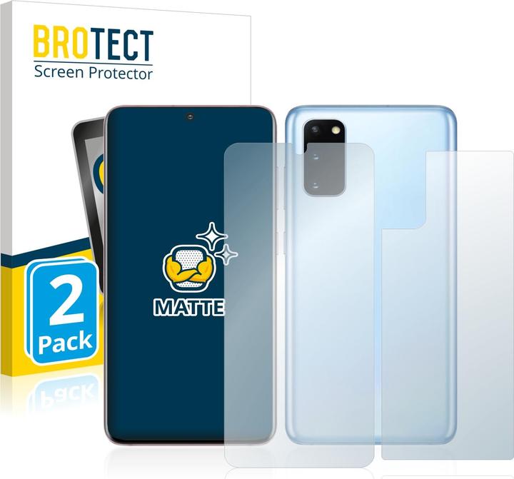 Image du produit BROTECT Film de protection antireflet Protection d'écran mat (2 pièce(s), Samsung Galaxy S20+)