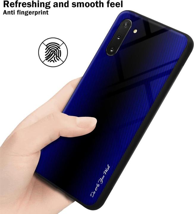 Productafbeelding Cadorabo TPU gestreepte glasplaat (Samsung Galaxy Note 10)