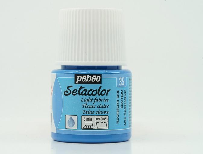 Actual product image Pebeo Setacolor Light Fabrics (Neon blue, 45 ml)