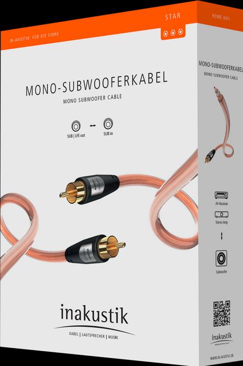 Produktbild Inakustik Star Mono-Sub (3 m, Cinch)