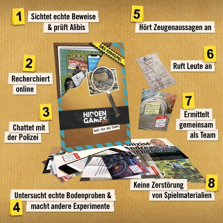 Produktbild Hidden Games Reif für die Insel - Krimispiel (Deutsch)
