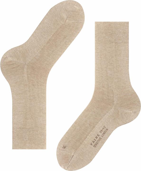 Image du produit Falke London Sensitive (3er Pack) Herrensocken, Farbe 4650 sand mel., Grösse 47-50 (Une unité par pack, 47 - 50)