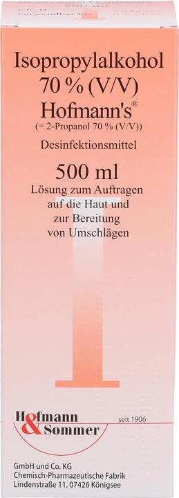 Isopropylalkohol 70% 's, 500 ml Lösung (500 ml)