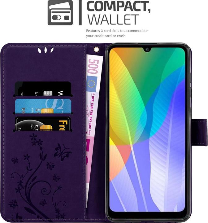 Image du produit Cadorabo Couverture du livre de fleurs (Huawei Y6p)