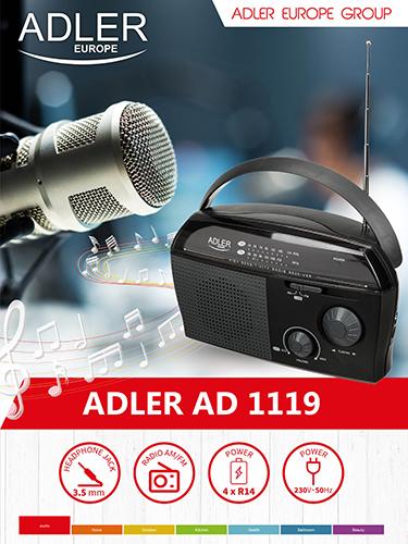 Actual product image Camry Radio Eagle AD 1119 (FM, AM)