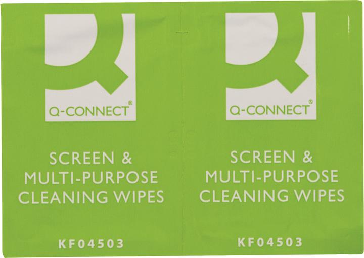 Produktbild Q-Connect Mehrzweck Reinigungstücher einzeln verpackt (100 x)