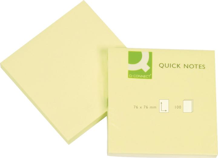 Image du produit Q-Connect Notes autocollantes Notes rapides (76 x 76 mm)