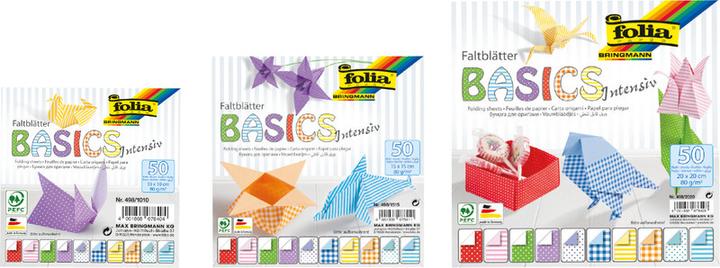 Produktbild Folia Faltblätter Basic intensiv (80 g/m², 50 x)
