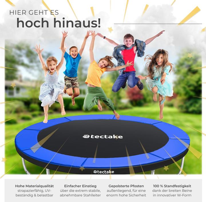 Image du produit tectake Trampoline Jumpy avec filet de sécurité (244 cm)